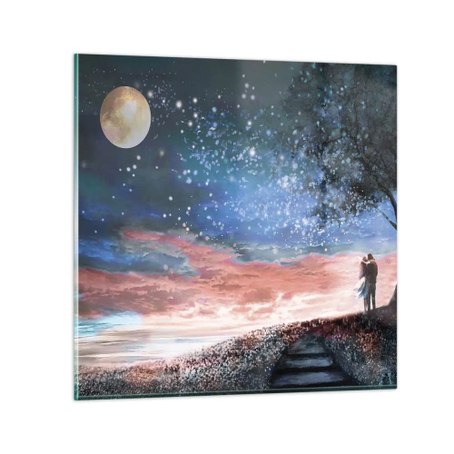 Quadro em vidro - Espetáculo estrelado - 30x30 cm