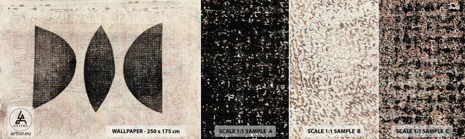 Amostra de Papel de Parede Standard Eco - Abstração étnica - Abstração, Pedaço, Arte Moderna - 100x30 cm