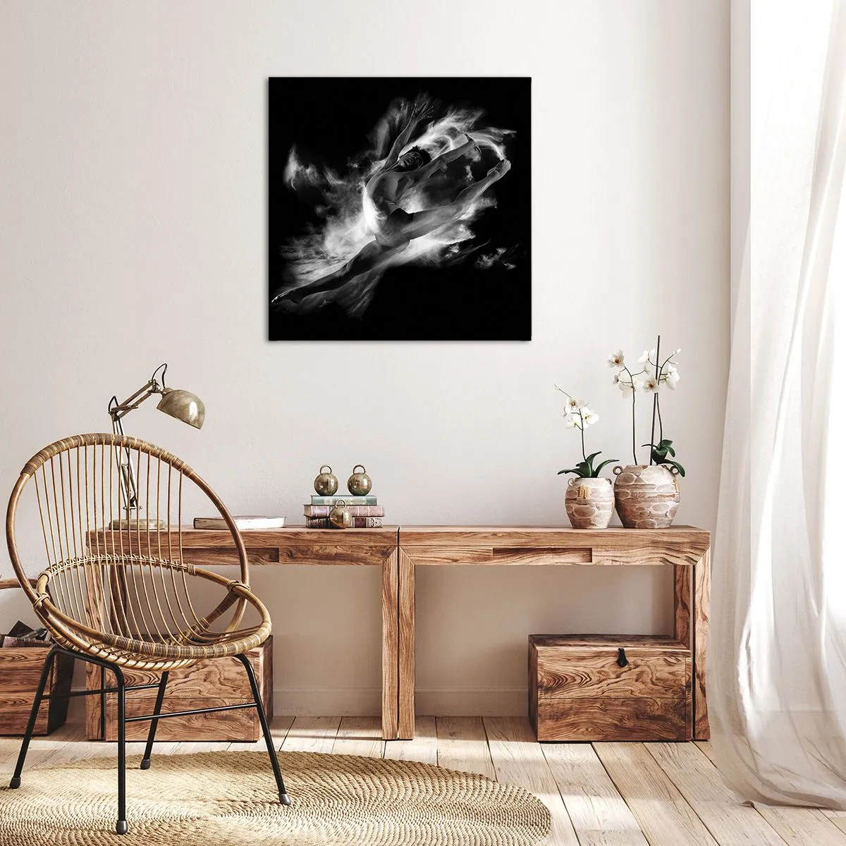 Quadro em tela - Parado no ar - 70x70 cm