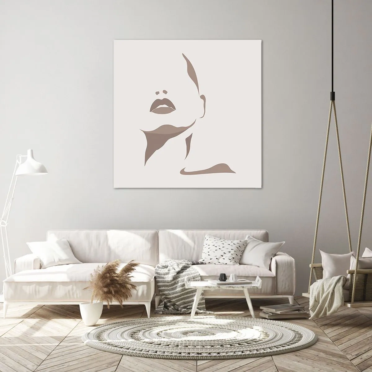 Quadro em tela - Feito de luz e sombra - 40x40 cm