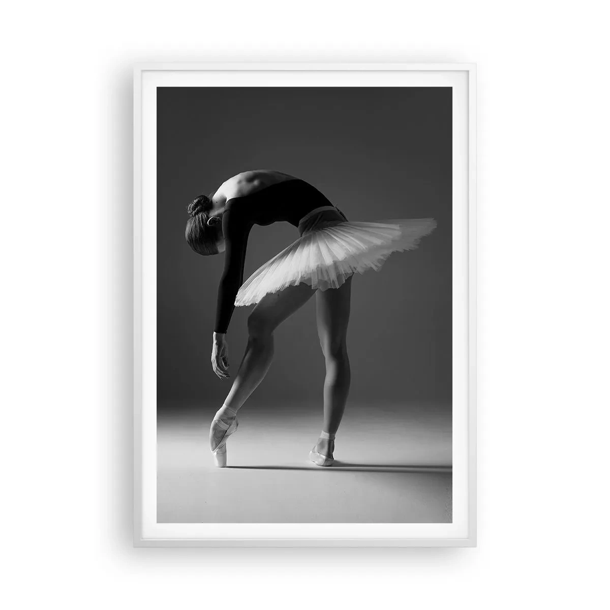Pôster em moldura branca - Bella balerina - 70x100 cm