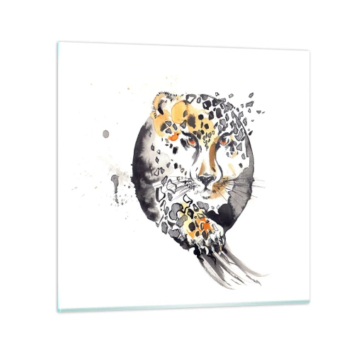 Quadro em vidro - Beleza predatória - 30x30 cm
