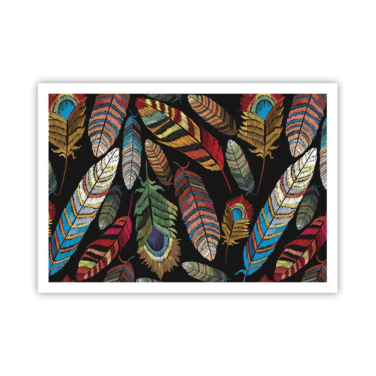 Pôster - O carnaval dos pássaros - 100x70 cm