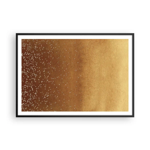 Pôster com moldura preta - O nascimento da luz - 100x70 cm