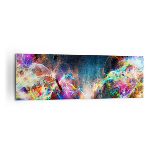 Quadro em tela - Com alegria contra a escuridão - 160x50 cm