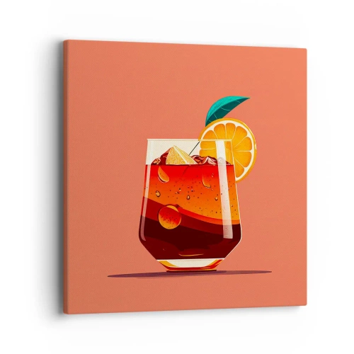 Quadro em tela - Refresco de verão - 40x40 cm