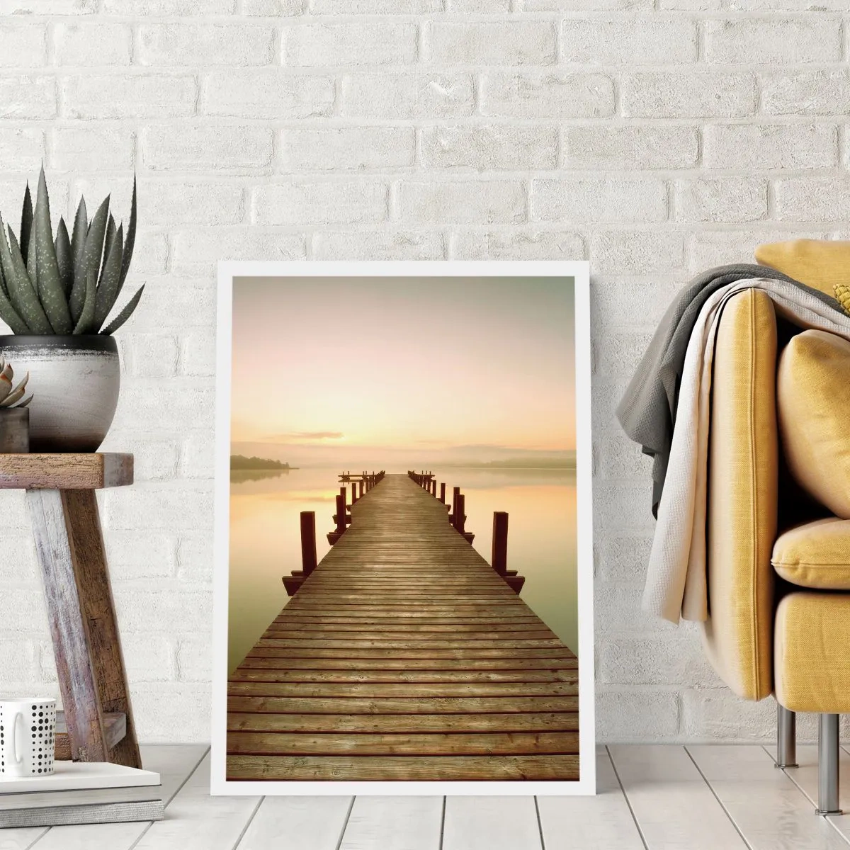 Pôster - Antes do amanhecer, nascer do sol, luz - 50x70 cm