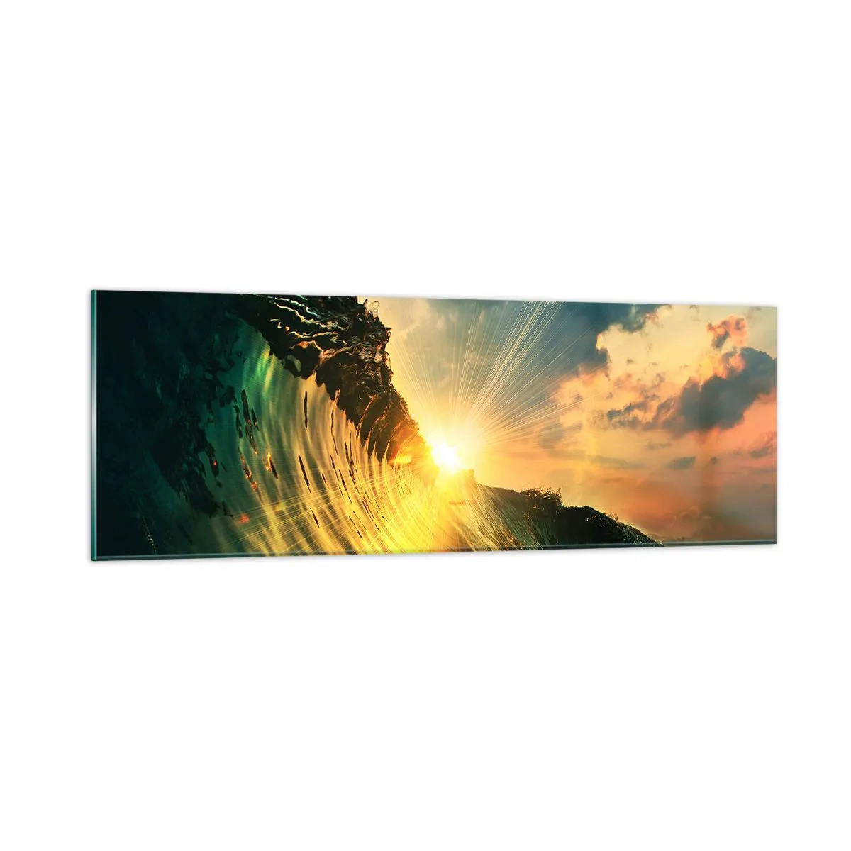 Quadro em vidro - Surfer, onde está? - 90x30 cm