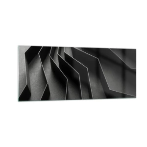 Quadro em vidro - Ordem espacial - 100x40 cm