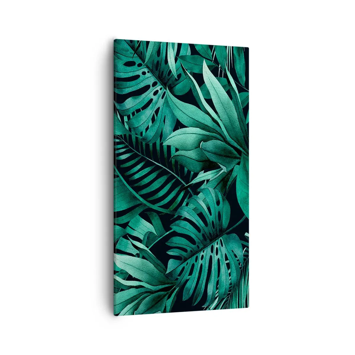 Quadro em tela - A profundidade da vegetação tropical - 55x100 cm