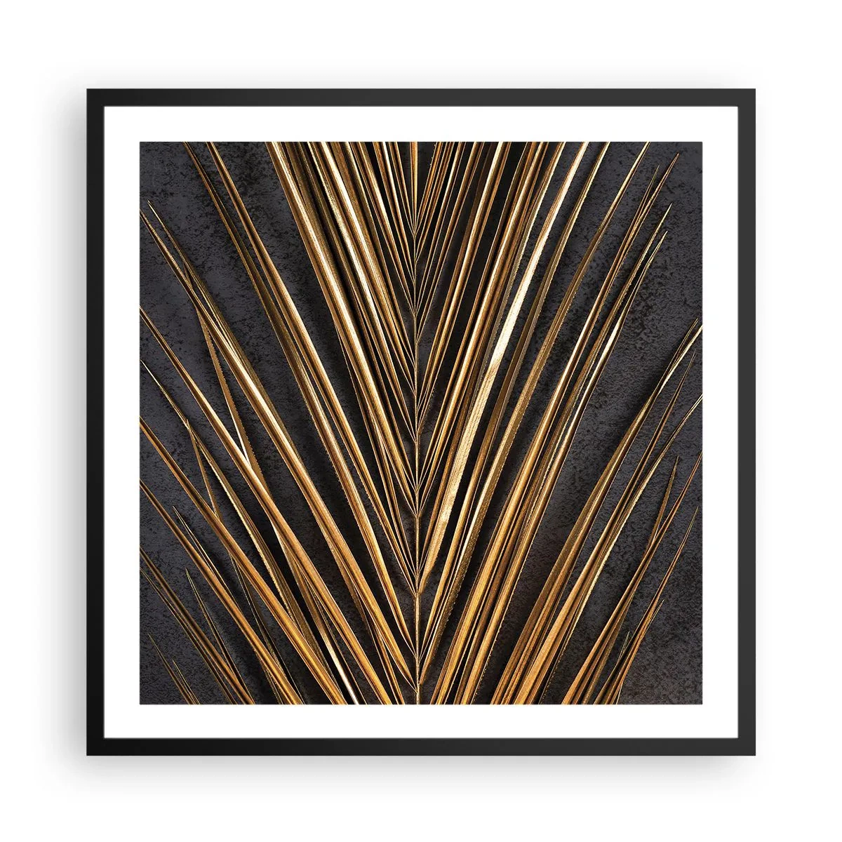 Pôster com moldura preta - Ouro dos trópicos - 60x60 cm