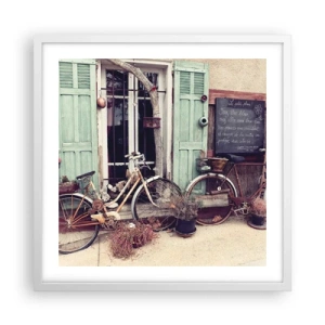 Pôster em moldura branca - Viva a província - 50x50 cm