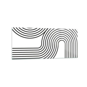 Quadro em vidro - Na curva - 120x50 cm