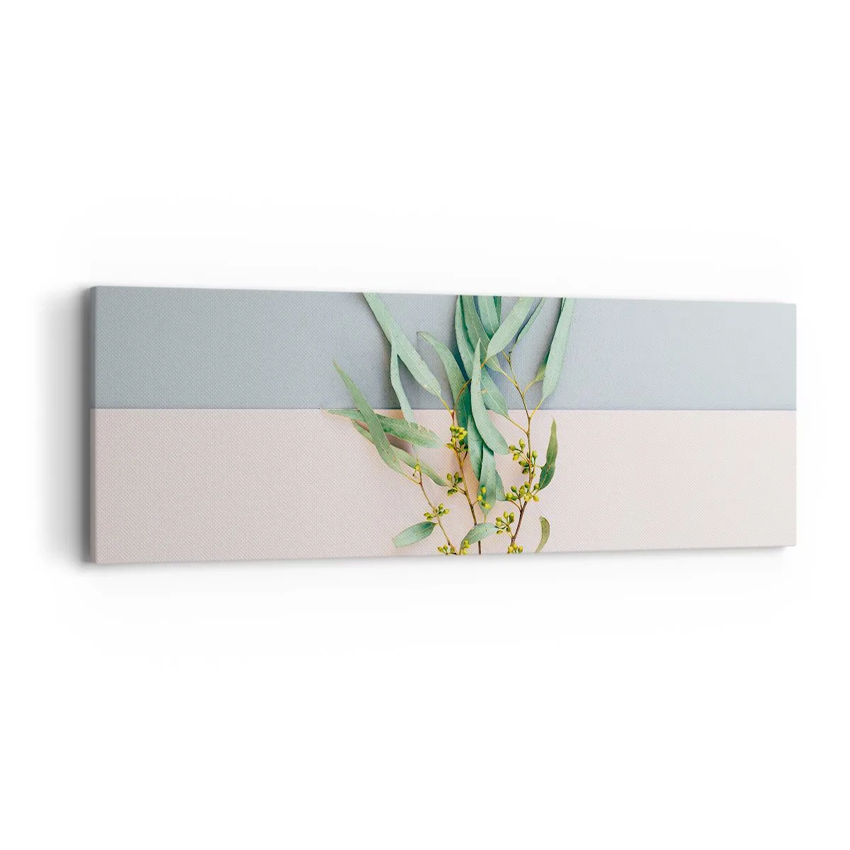 Quadro em tela - Sutileza pastel - 90x30 cm