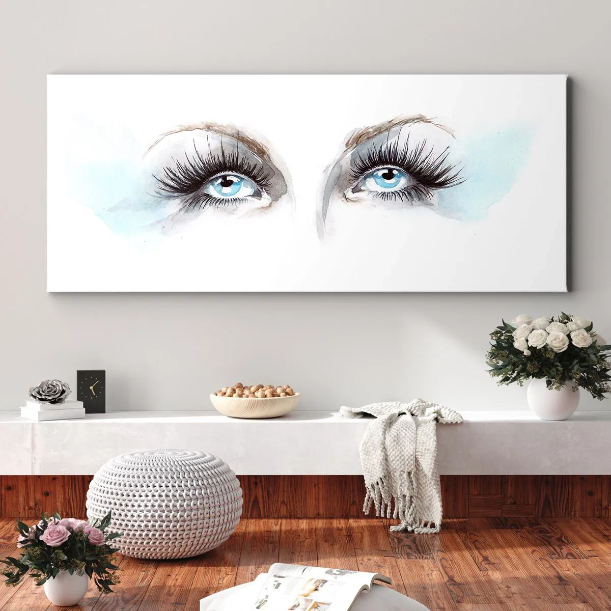 Quadro em tela - Olhos de anjo? - 140x50 cm