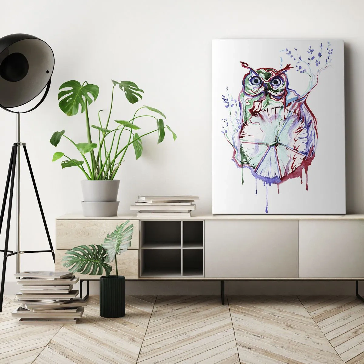 Quadro em tela - Sábio por natureza - 45x80 cm