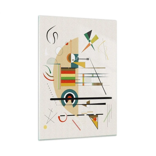 Quadro em vidro - E o mundo ri - 50x70 cm