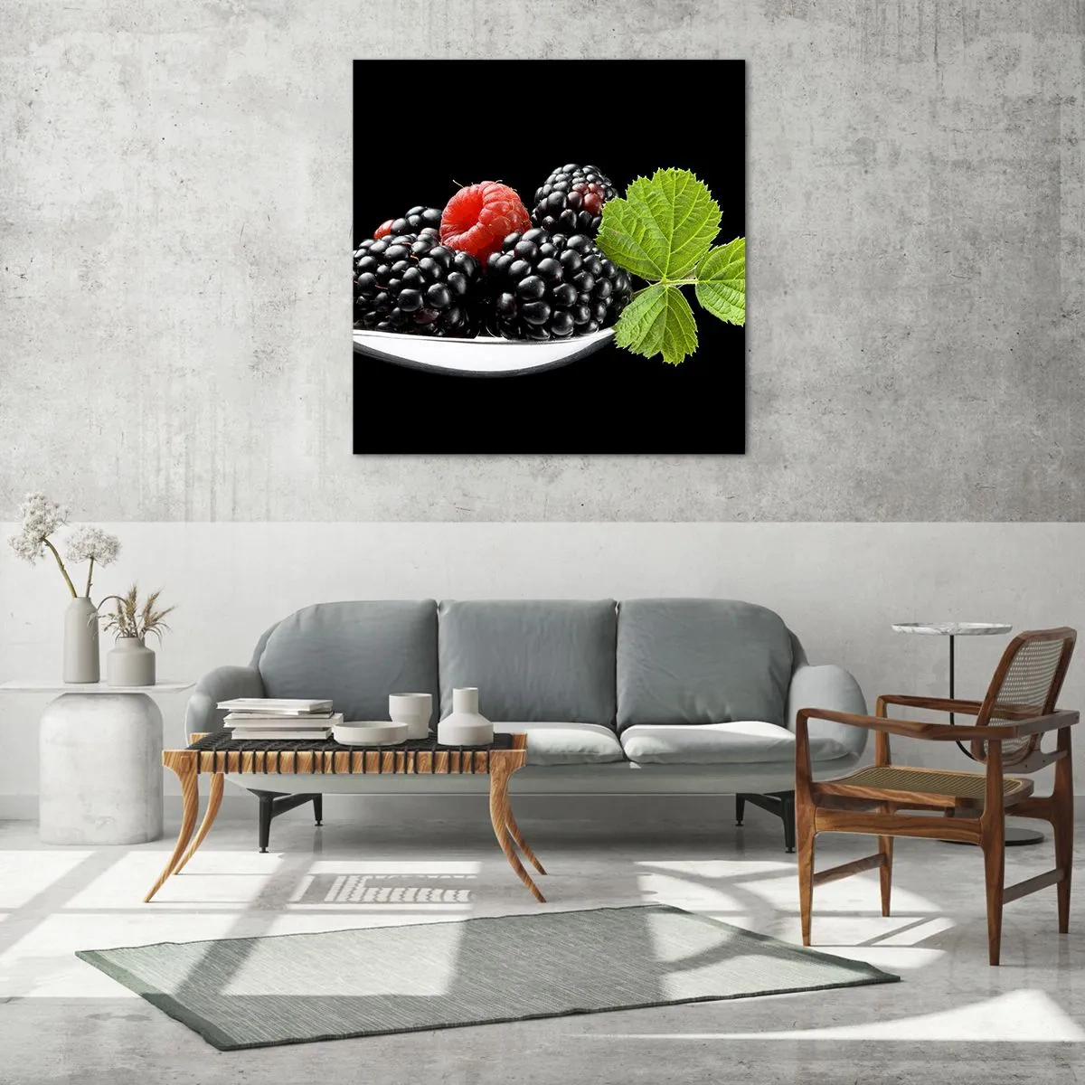 Quadro em vidro - Sabor do frescor - 60x60 cm