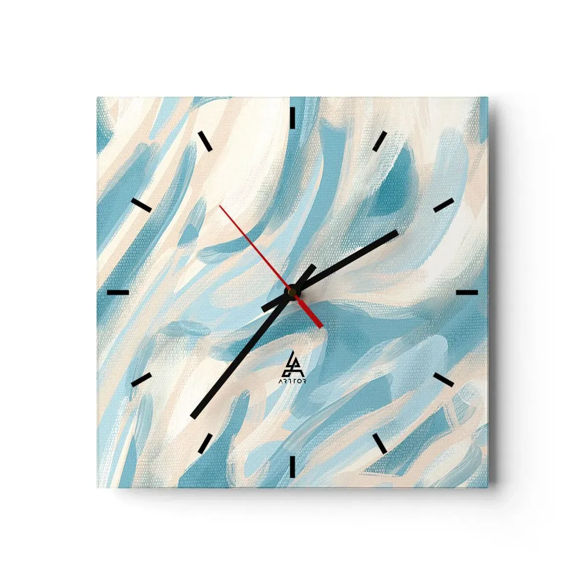 Relógio de parede - Relógio em vidro - Brisas de primavera - 30x30 cm
