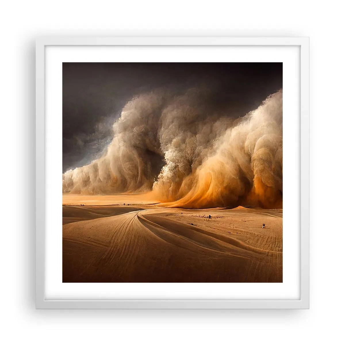 Pôster em moldura branca - A Ira do Deserto - 50x50 cm