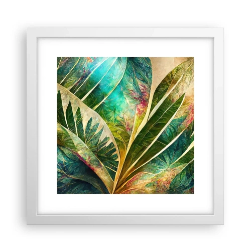 Pôster em moldura branca - As cores dos trópicos - 30x30 cm