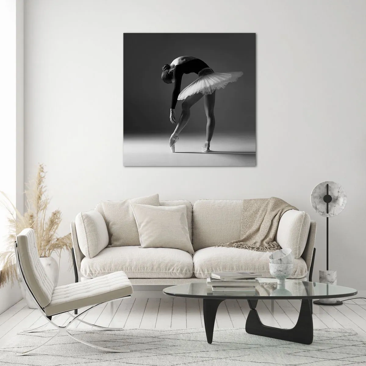 Quadro em vidro - Bella balerina - 40x40 cm