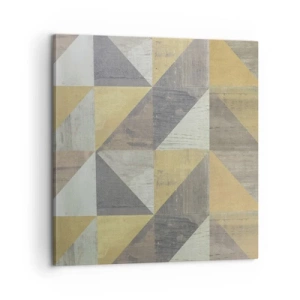 Quadro em tela - Em ângulo com um triângulo - 60x60 cm