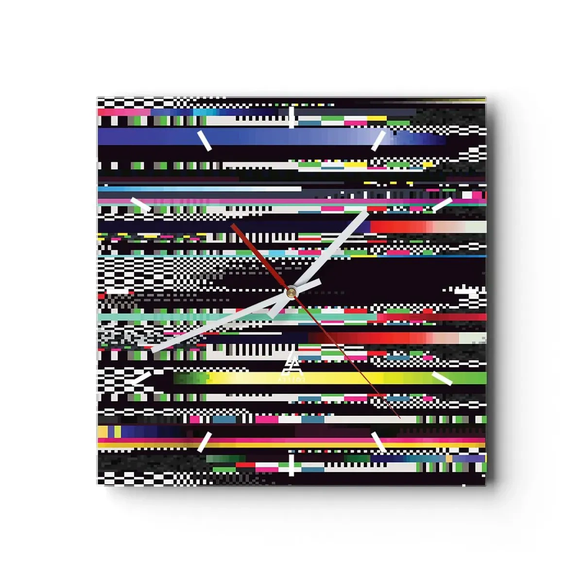 Relógio de parede - Relógio em vidro - A imagem da realidade - 40x40 cm