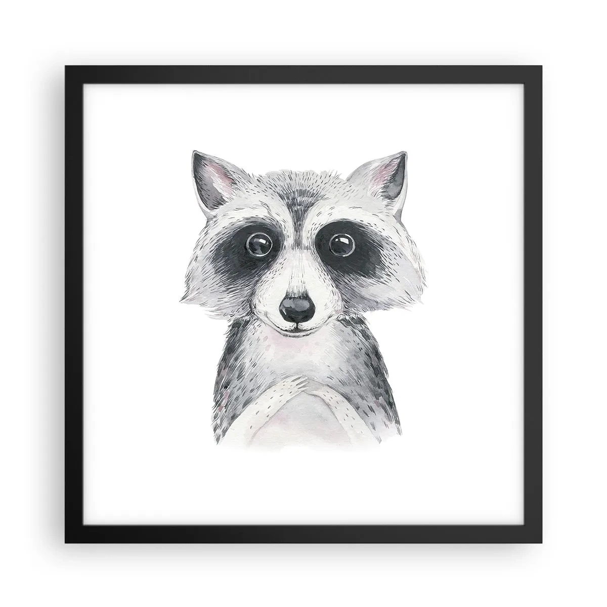 Pôster com moldura preta - Um momento de emoção - 40x40 cm