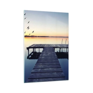 Quadro em vidro - Foi um bom dia - 70x100 cm