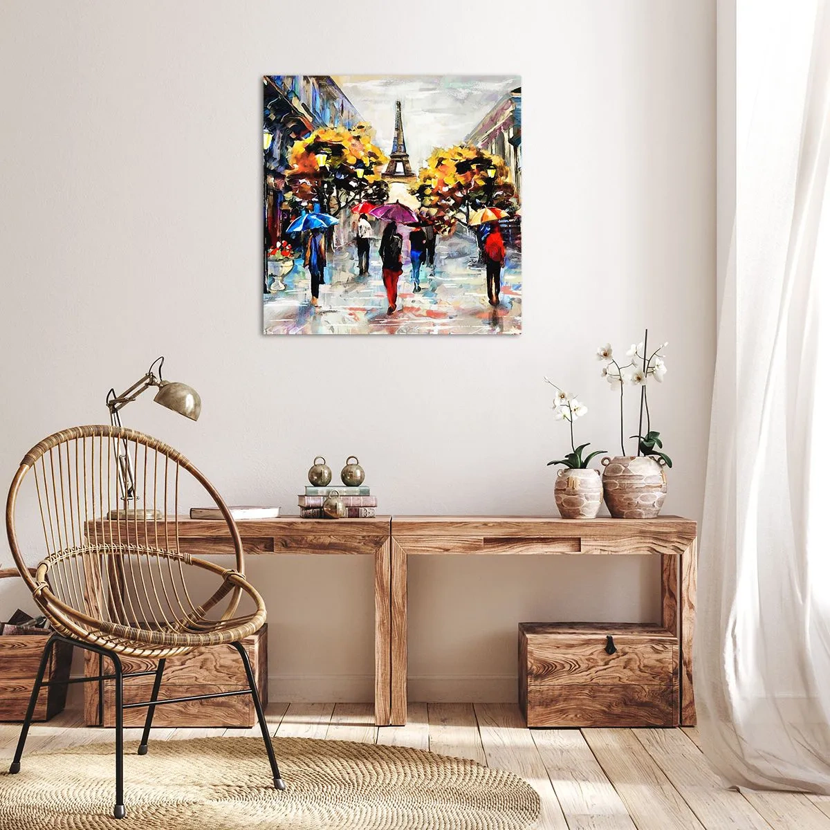 Quadro em tela - Especialmente bonita no outono - 30x30 cm