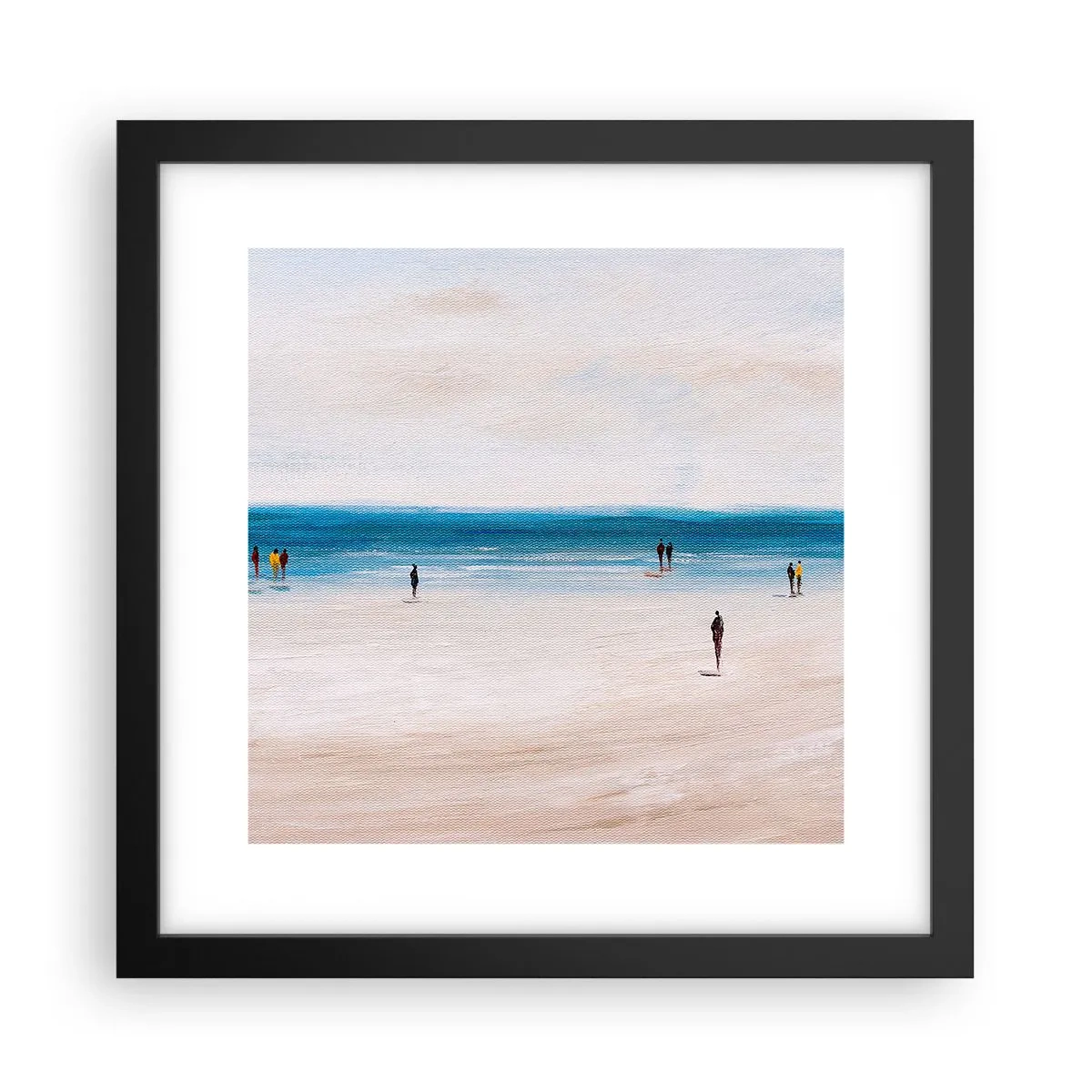 Pôster com moldura preta - Uma necessidade natural - 30x30 cm