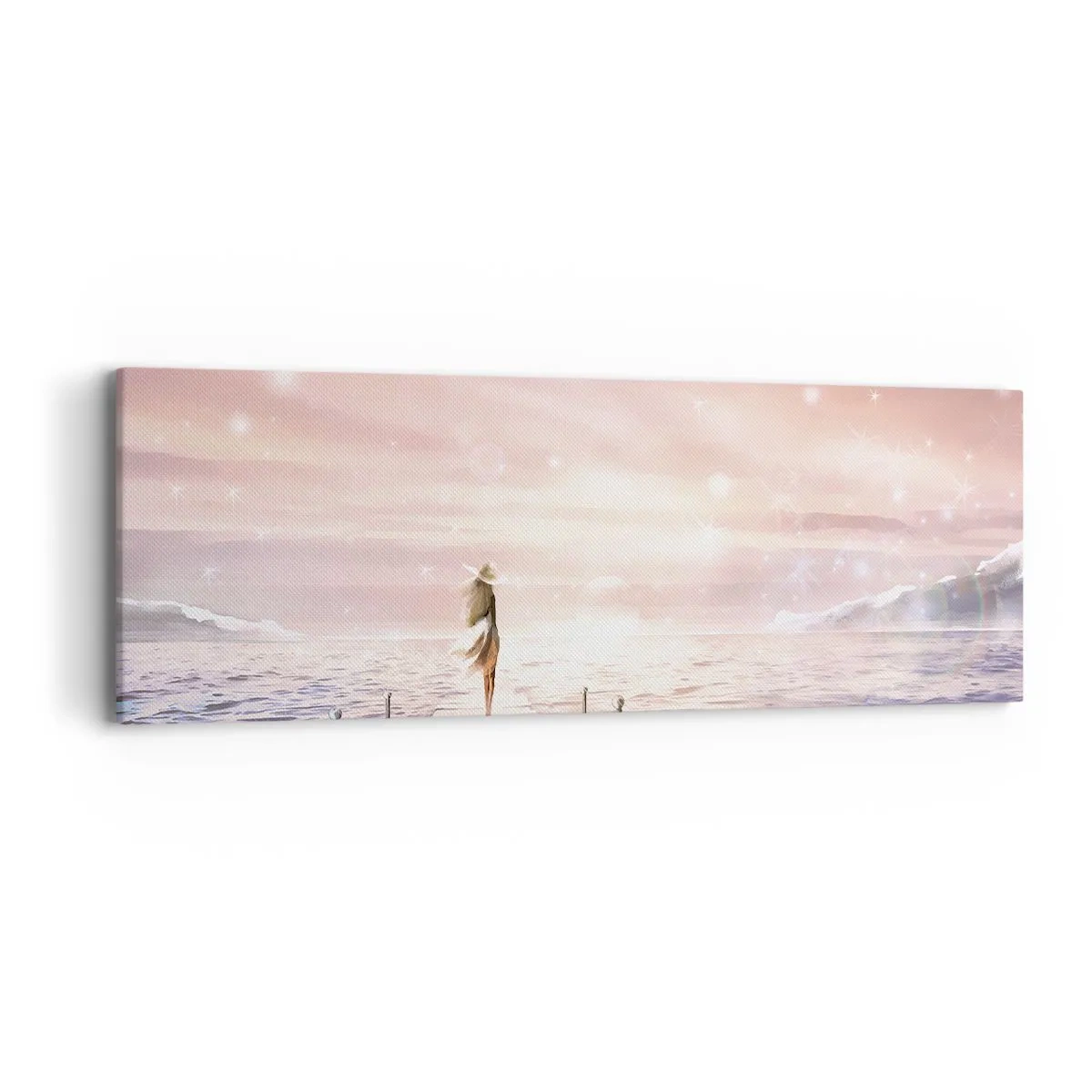 Quadro em tela - À luz de um sonho - 90x30 cm