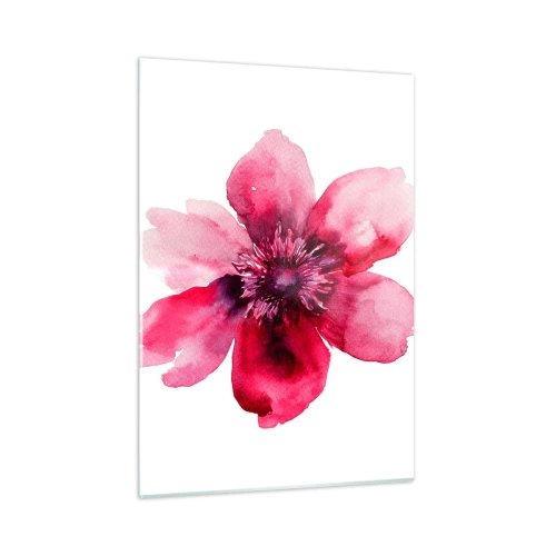 Quadro em vidro - Beijo carmim perfumado - 50x70 cm