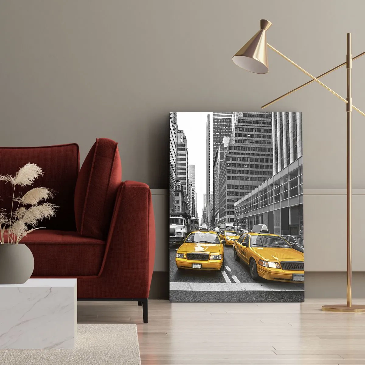 Quadro em tela - Somos a cor da cidade - 65x120 cm