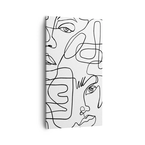 Quadro em tela - Em emoções emaranhadas - 45x80 cm