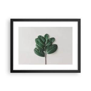 Pôster com moldura preta - Desenho da própria natureza - 40x30 cm