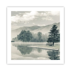 Pôster - O lago ainda está a dormir - 50x50 cm