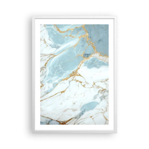Pôster em moldura branca - Riqueza de pedra - 50x70 cm