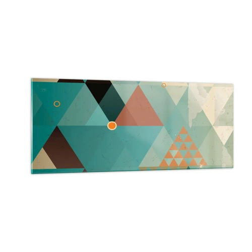 Quadro em vidro - A unidade de muitos, os muitos da unidade - 100x40 cm