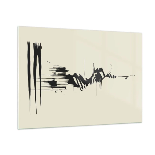 Quadro em vidro - Abstração apressada - 100x70 cm