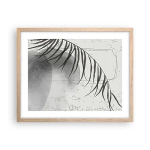 Pôster com moldura de carvalho claro - O sutil exotismo da natureza - 50x40 cm