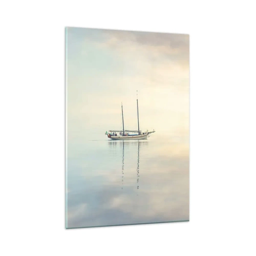 Quadro em vidro - Num mar de silêncio - 80x120 cm