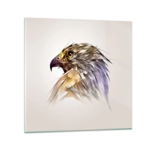 Quadro em vidro - Retrato de um guerreiro - 60x60 cm