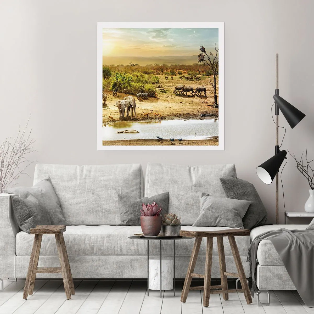 Pôster - Um rio corria no Éden... - 40x40 cm