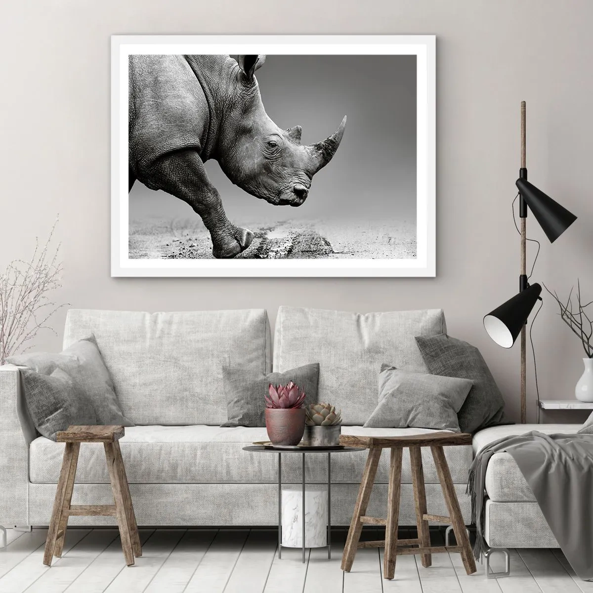 Pôster em moldura branca - Força imparável - 91x61 cm