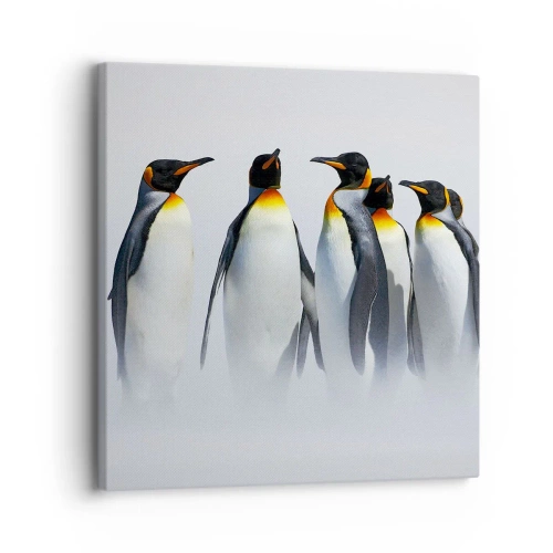 Quadro em tela - Reunião em traje de gala - 30x30 cm