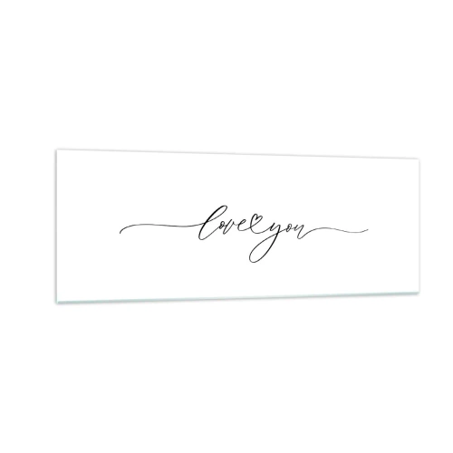 Quadro em vidro - Preto e branco - 140x50 cm