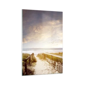 Quadro em vidro - Espaço de paz - 70x100 cm