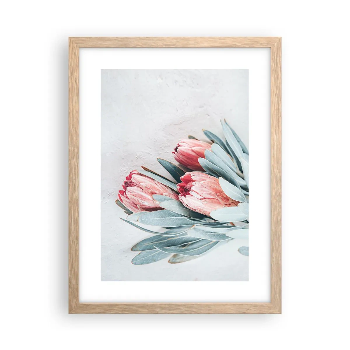 Pôster com moldura de carvalho claro - Envergonhadas da sua própria beleza - 30x40 cm